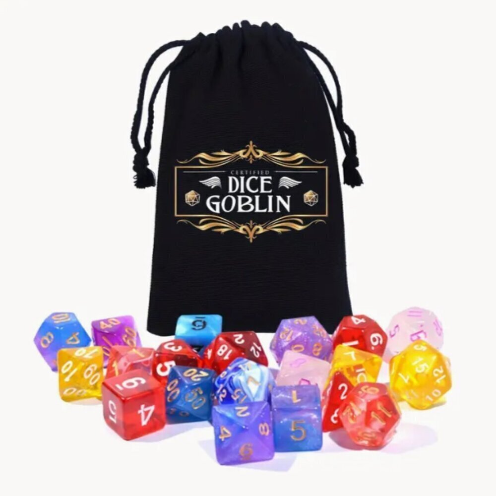 Dice Bag Dice Goblin Drawstring Velveteen Black NWT bag only